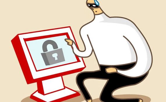 hacker in front the computer picture
